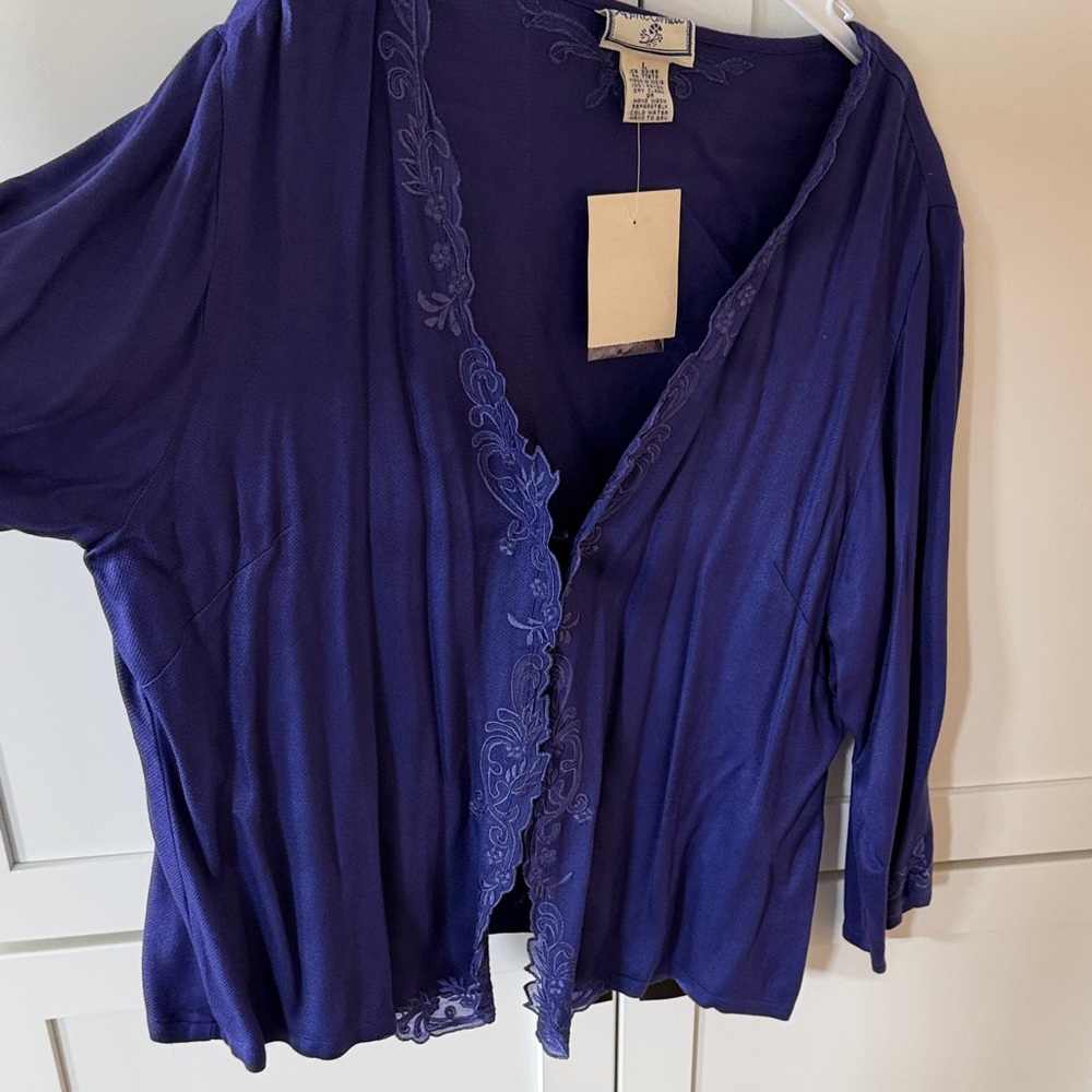 NWT April Cornell twin set, Sleeveless Top and 3/4 sleeve top - Picture 4 of 10